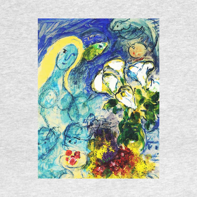 The Vase and the Woman by Marc Chagall Wall by rnstcarver